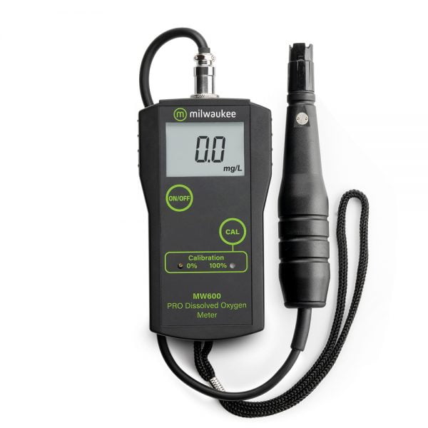 Milwaukee Instruments standard Portable Dissolved Oxygen Meter with replaceable probe.