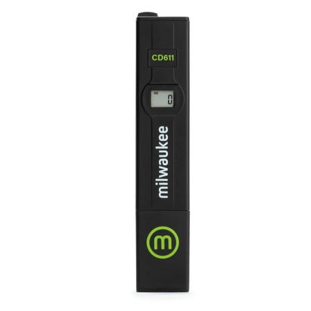 Milwaukee Conductivity Pen CD611 Measures conductivity and temperature with automatic temperature compensation.
