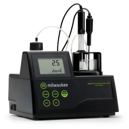 Milwaukee Instruments Mi455 PRO Mini Titrator for Sulfur Dioxide in Wine.