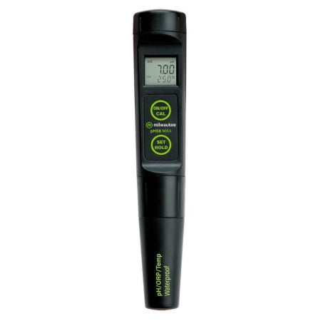 Milwaukee Instruments pH58 MAX Waterproof 3-in-1 pH-ORP-Temp Tester with Replaceable Probe.