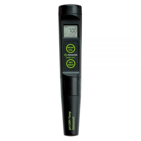 Milwaukee Instruments pH58 MAX Waterproof 3-in-1 pH-ORP-Temp Tester with Replaceable Probe.