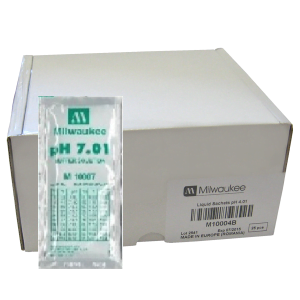 Standard pH 7.01 Calibration Buffer Solution available box of 25 x 20ml sachets, suitable for all types of pH meter calibrations.