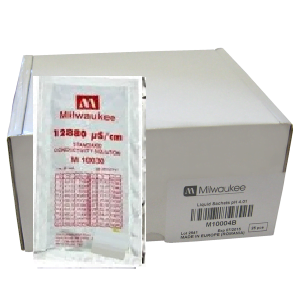 12.880 mS/cm Milwaukee standard conductivity solution for conductivity meter calibration.