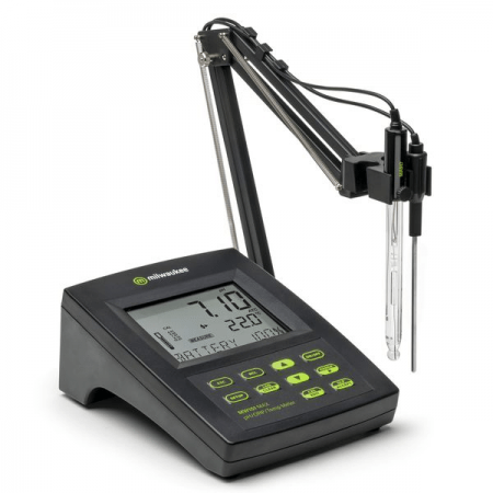 Milwaukee MW151 MAX pH/ORP/Temp Logging Bench Meter is ideal for use by brewers, wine makers, growers, labs, food processing, water treatment and many other applications.