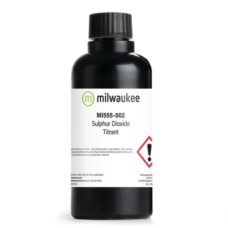 Milwaukee titrant reagent solution for the Mi455 Mimi Titrator for Sulfur Dioxide in wine.